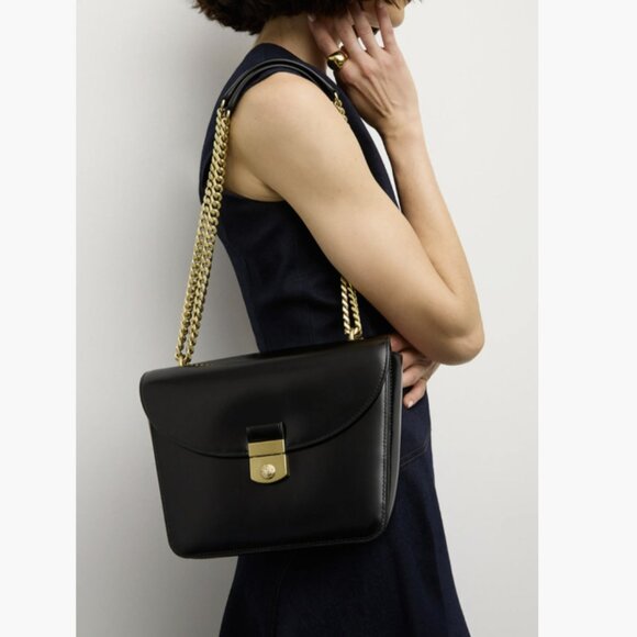 Veronica Beard Handbags - Double Link Flap Convertible Leather Shoulder Bag Veronica Beard - NEW